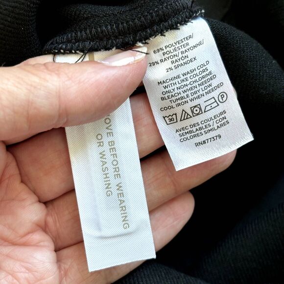 Ann Taylor The Side Zip Trouser Pant Women's Size 10 Houndstooth Black White NWT - Picture 8 of 10